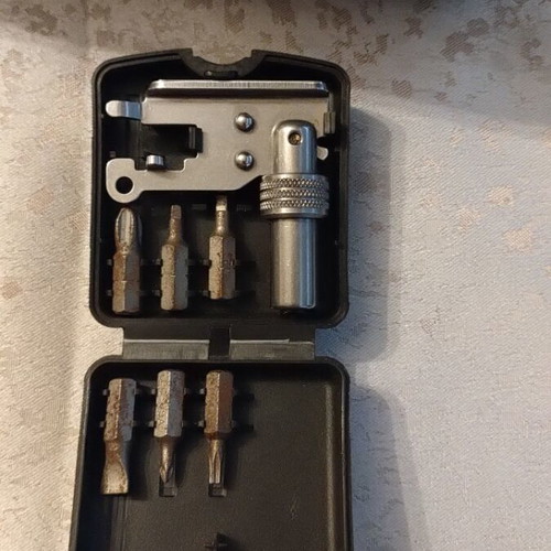 Leatherman multitool and tool adapter like new