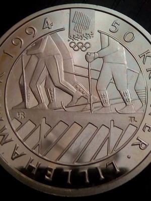 Norway 50 Kroner 1993 Silver Proof new