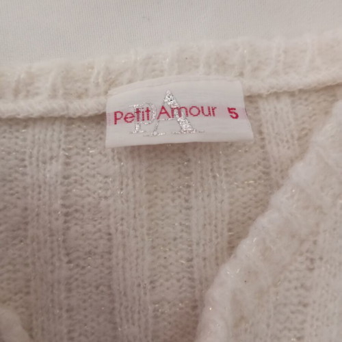 Cardigan with silver thread for 5 years old