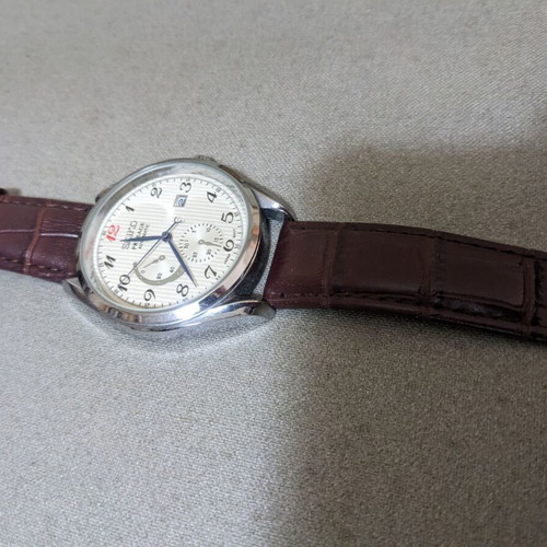 Seiko Pressage 1:1 Replica Wristwatch Like New with Brown Leather Strap