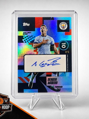 Sergio Kun Aguero autograph card limited to 5 copies