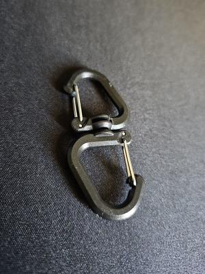 Double Rotating Ring Hook Keychain new