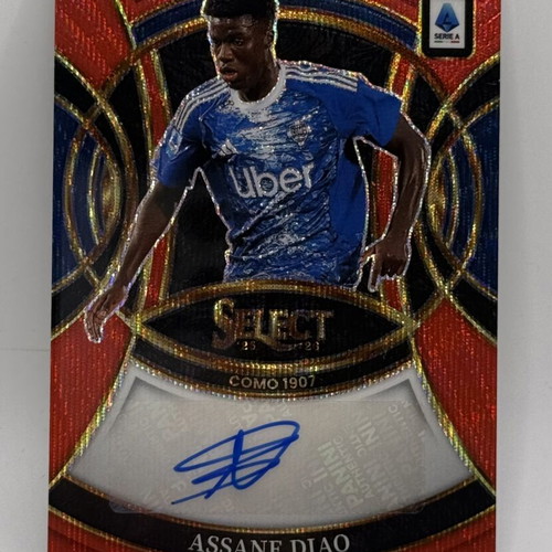 Panini Select Serie A Soccer Card Assane Diao Como 1907 2025-26 Signatures Auto like new