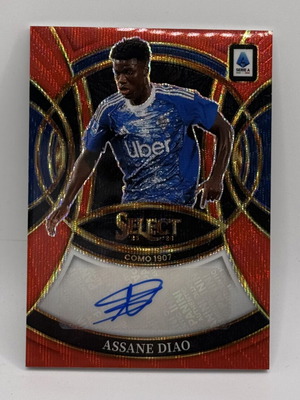 Panini Select Serie A Soccer Card Assane Diao Como 1907 2025-26 Signatures Auto like new