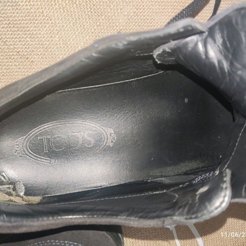 Tod’s black suede sneakers used, size 42.5-43