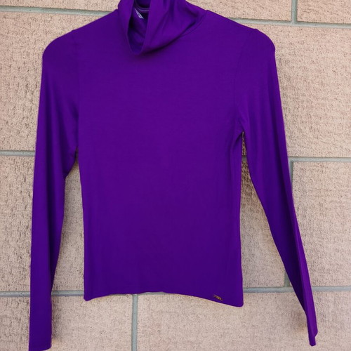 Paranoia purple turtleneck top