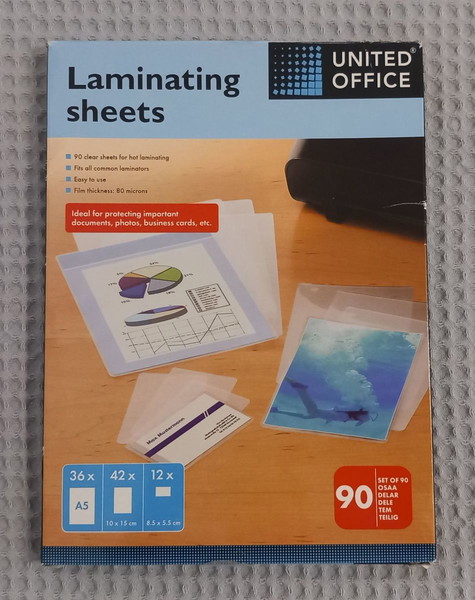 Laminating sheets United Office
