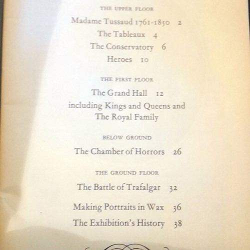 Vintage Illustrated Guide to Madame Tussaud's London Museum like new