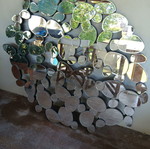 Wall mirror decoration 110×130 cm