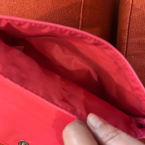 KIKO Milano two-tone cosmetic pouch like new, red and pink