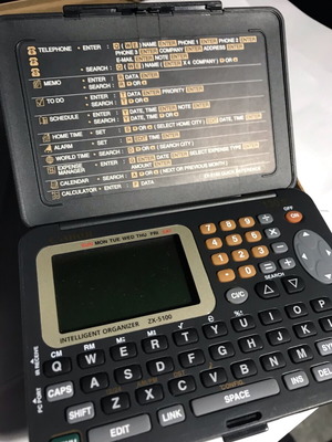 Canon Intelligent Organiser ZX-5100 new, vintage 1990s electronic planner