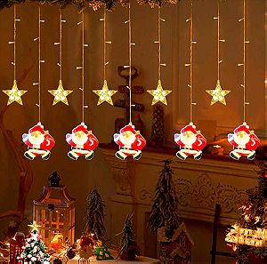 Χριστουγεννιάτικα διακοσμητικά φώτα LED  Κουρτίνα