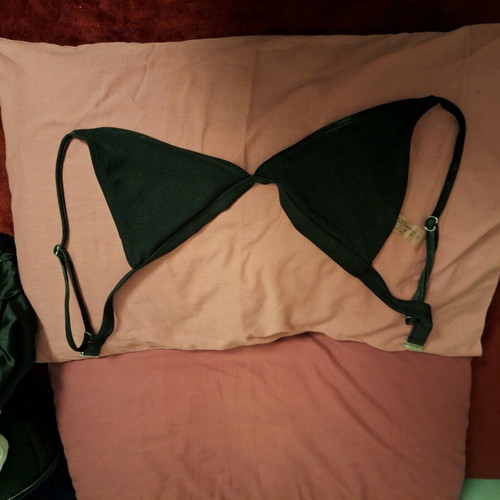 SugarFree triangle bikini black like new, small adjustable