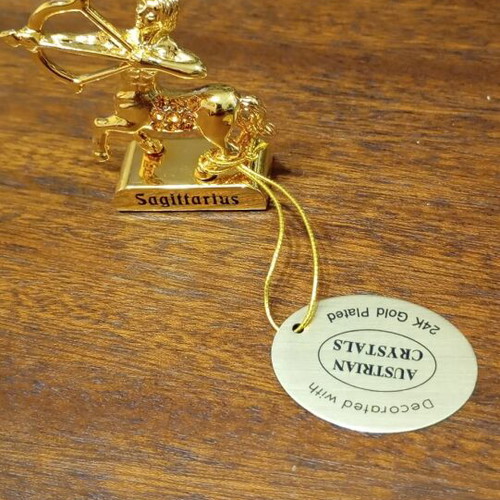 Gold-plated figurine, zodiac Sagittarius