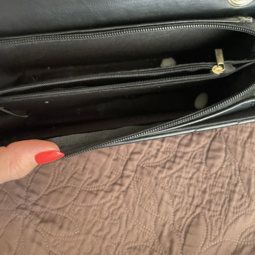 Shoulder bag black, like new, 25x18 cm