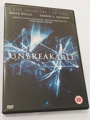 Unbreakable DVD σε άψογη κατάσταση, αγγλικό με υπότιτλους, special edition 2 δίσκοι