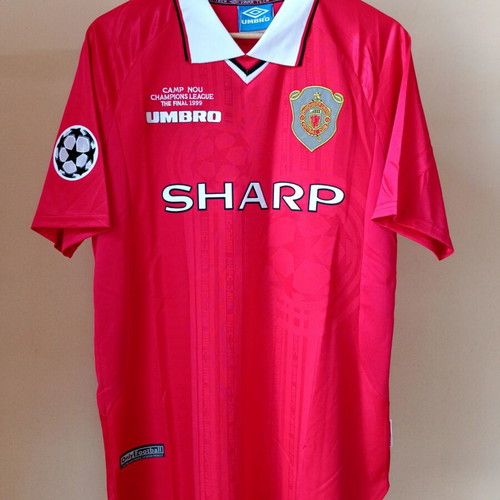 Manchester United retro jersey 1999 Beckham #7 size L