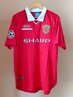 Manchester United retro jersey 1999 Beckham #7 size L