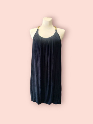 Εντυπωσιακό μπλε φόρεμα τύπου μπάλου από βισκόζη 95% like new