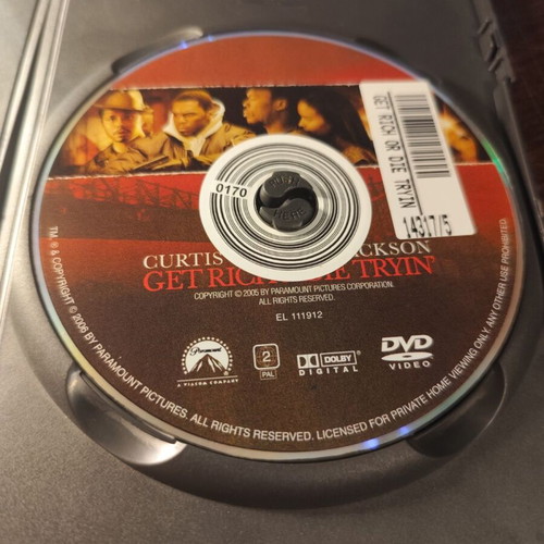 DVD Get Rich Or Die Tryin' used drama with Curtis "50 Cent" Jackson