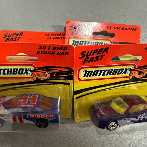 Matchbox SuperFast collectible 4 pieces new, carded