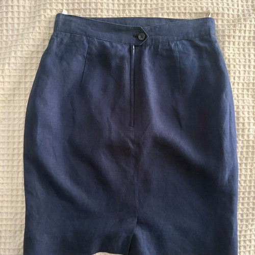 Artisti Italiani navy linen skirt like new, size M