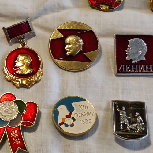 Soviet Era Pins Collection like new, 34 pieces