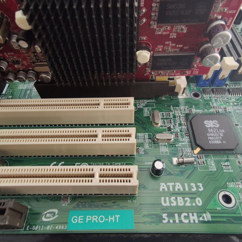 GE PRO-HT Motherboard used with Celeron 2.00GHz CPU and 256MB RAM