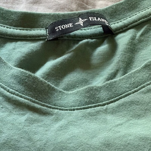Stone Island T-shirt XL embroidered turquoise like new