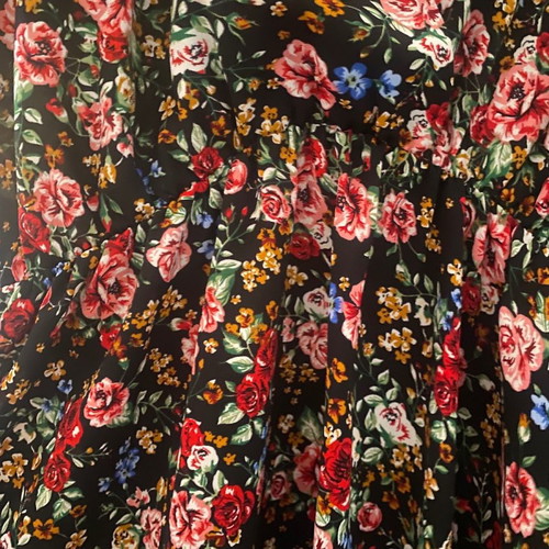 Floral short dress used, can be worn as blouse