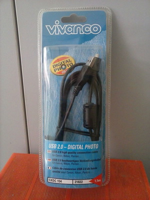 Καλώδιο USB2 A male to mini B 8pin 1,5 m με φερίτες