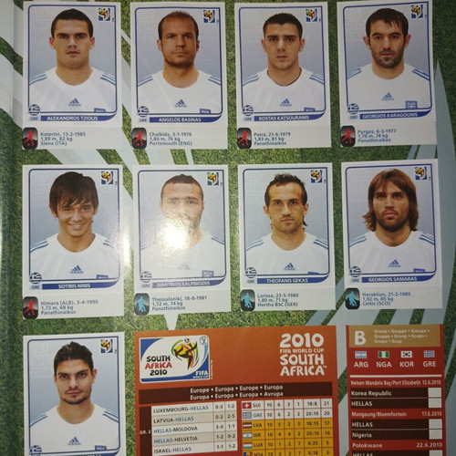 Panini World Cup 2010 South Africa album used, complete