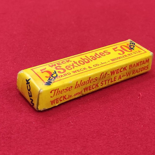 American pack of 5 razor blades like new, 1940-1950 decade