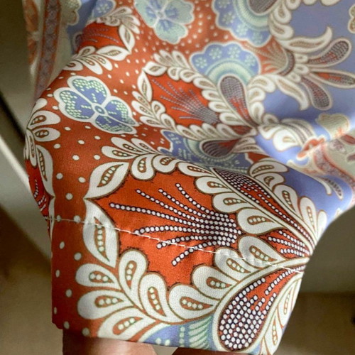 Mya pants satin fabric size S/M like new, colorful