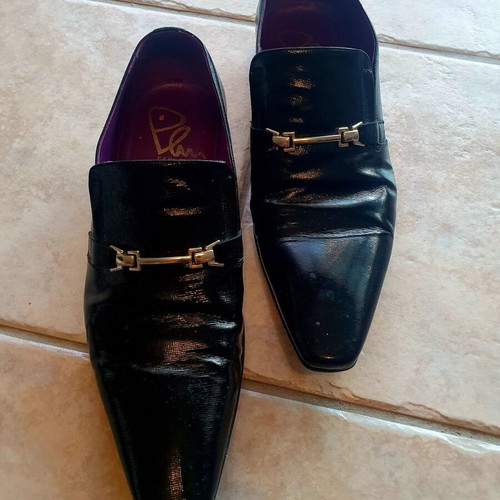 Perlamoda men's dress shoes like new, size 43, black