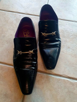 Perlamoda men's dress shoes like new, size 43, black