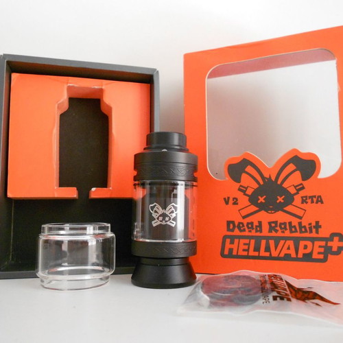 Hellvape Dead Rabbit V2 RTA new, black, 25mm, 2ml (5ml with bubble glass)