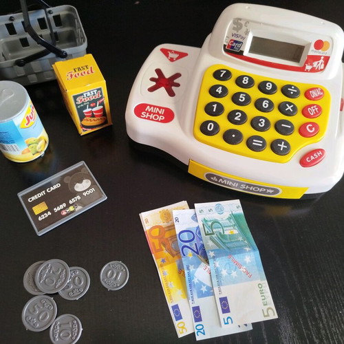 Children's cash register like new with light and sound