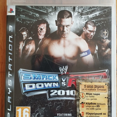 PS3 Smack Down VS Raw 2010 used, Greek version