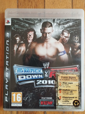 PS3 Smack Down VS Raw 2010 употребявана, гръцка версия