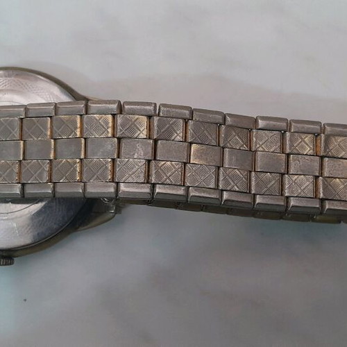 Venus vintage winding men's watch used, gold tone