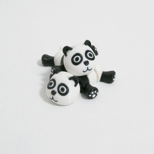 Thick Articulated Panda Pocket Pet collectible figure