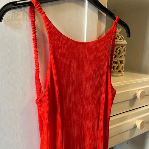 Red backless dress Small new Topshop