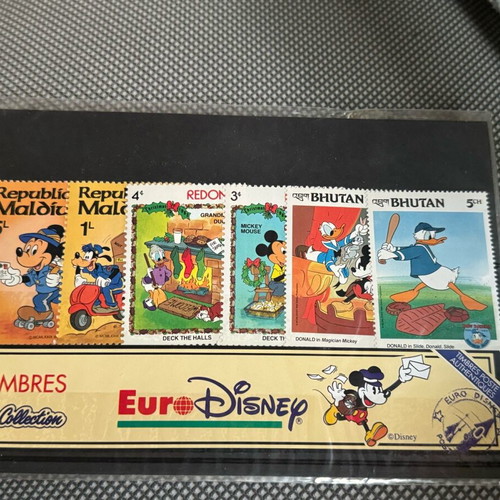 Euro Disney stamps 1992 33 years old