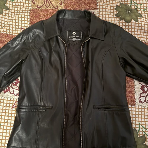 Leather jacket like new, black, size M