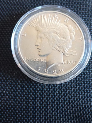 1922 Peace Dollar silver coin