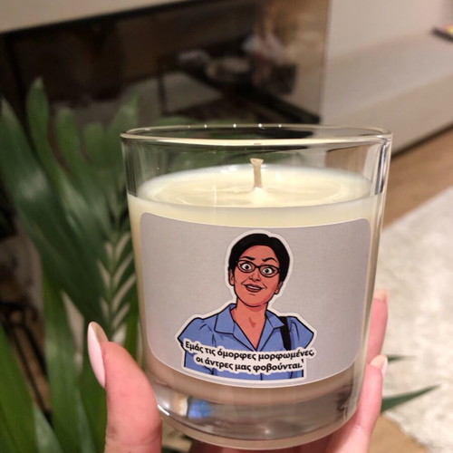 Handmade soy candle new with customizable label and scent