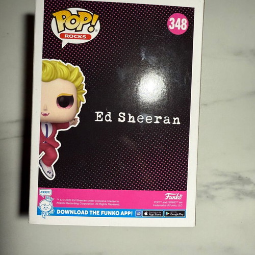 Funko Pop! Rocks Ed Sheeran 348 Special Edition new