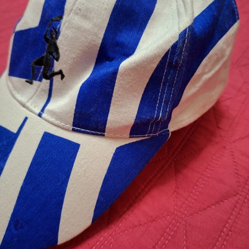 Hellas Cap one size 100% cotton like new, blue