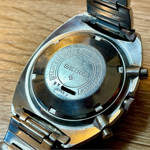 Seiko Cevert Vintage Chronograph 6139-6000 like new, blue dial